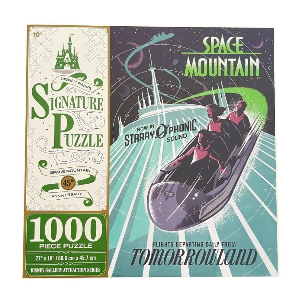 Disney Parks Space Mountain 45th Anniversary Signature Puzzle 1000 pieces